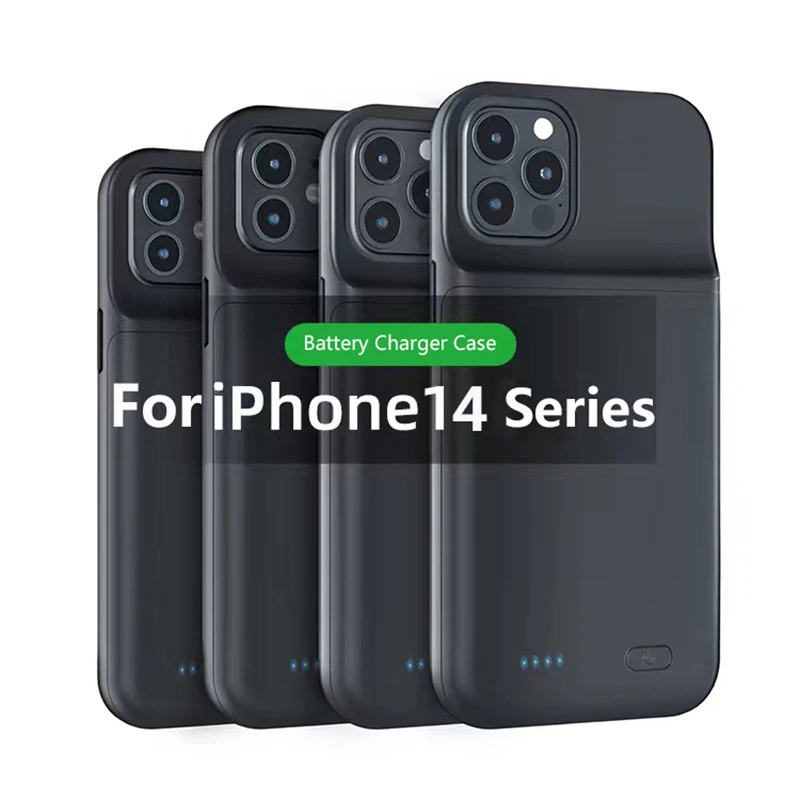 Battery Charger Case Power Bank for iPhone 16 15 14 13 12 11 Pro Max 6 7 8 SE X XS XR Back Clip Battery Portable Charging Case