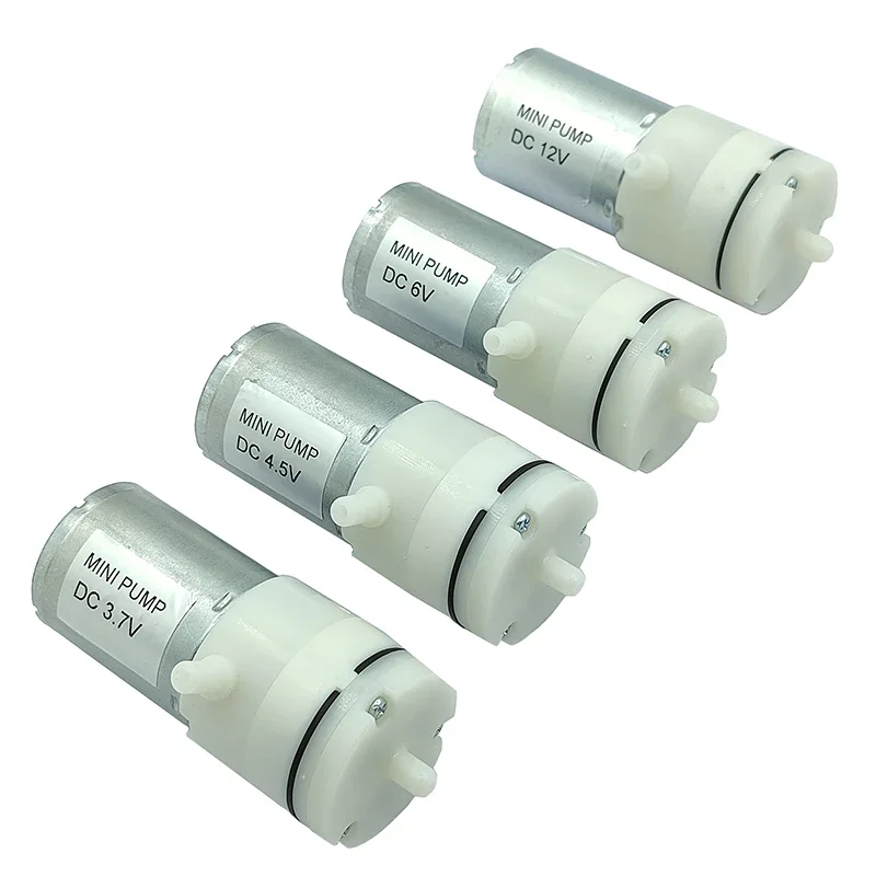3.7V 6V 12V Small Mini 370 Motor Diaphragm Air Pump Vacuum Pump Negative Pressure Suction  Breast Pump Inflator Aquarium DIY