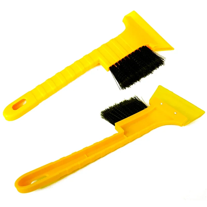 1 Pc New Portable Multifunctional Car Windshield Snow Removal Shovel with Brush Snow Brush Tool Supplies Automobile Accessories