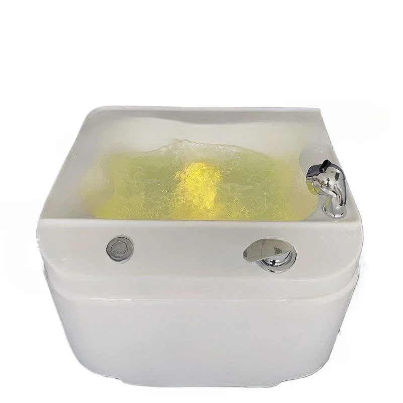 Portable electric waterfall spa foot bath indoor acrylic massage pedicure basin wash basin beauty salon use