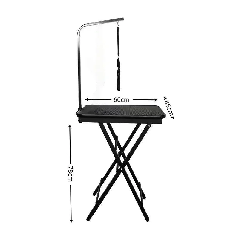 Folding adjustable second gear height lift portable folding beauty table