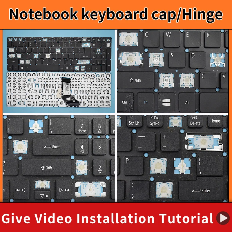 Replacement Keycap Key Cap Hinge for Acer Aspire E15 E5-522G/523G/532G/553G/573G/574G/575G/722G/582P T5000 F5-572g Keyboard