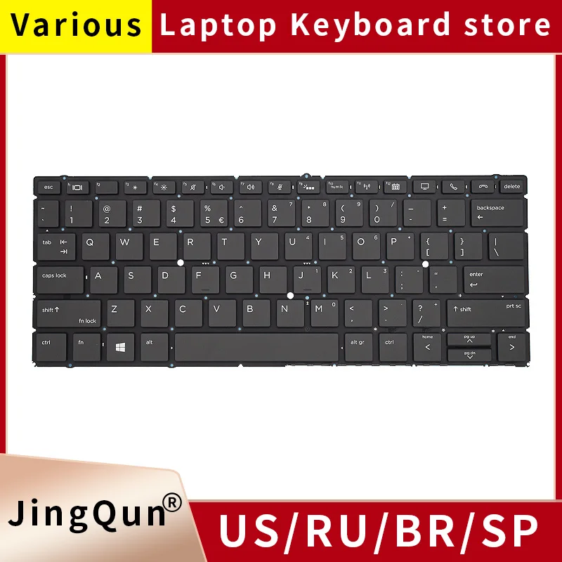 830g6 US Backlight Keyboard For HP EliteBook X360 830 G6 L40527 L56442-001 English Notebook Backlit Replacement Keyboards New