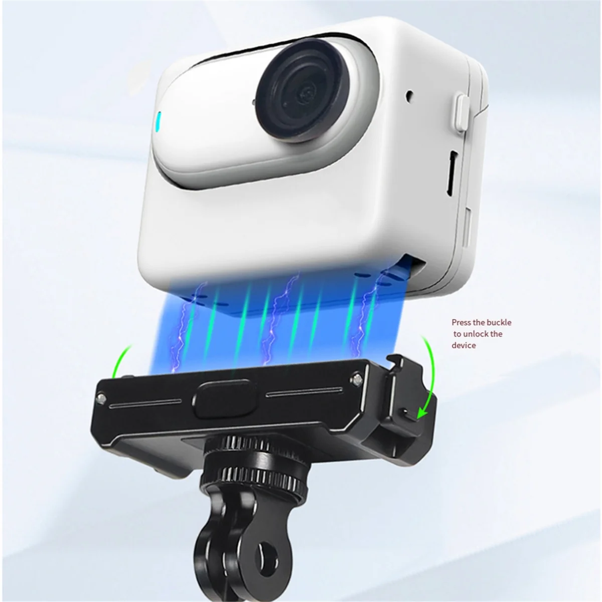 AB01 Magnetic Mount Quick Release Tripod Adapter with USB Charging for /GO 3 3S Thumb Camera Bracket Magnet Base