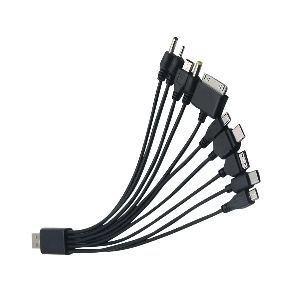 Universal Micro USB Cable Portable 10 in 1 USB Multi Charger phone cord Charging Cord Adapter for phone