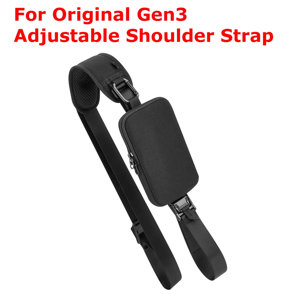 Portable Cross-Body Shoulder Strap for Original Gen3 Waterproof Speaker  Adjustable Padded with Phone Pouch & Metal Clip