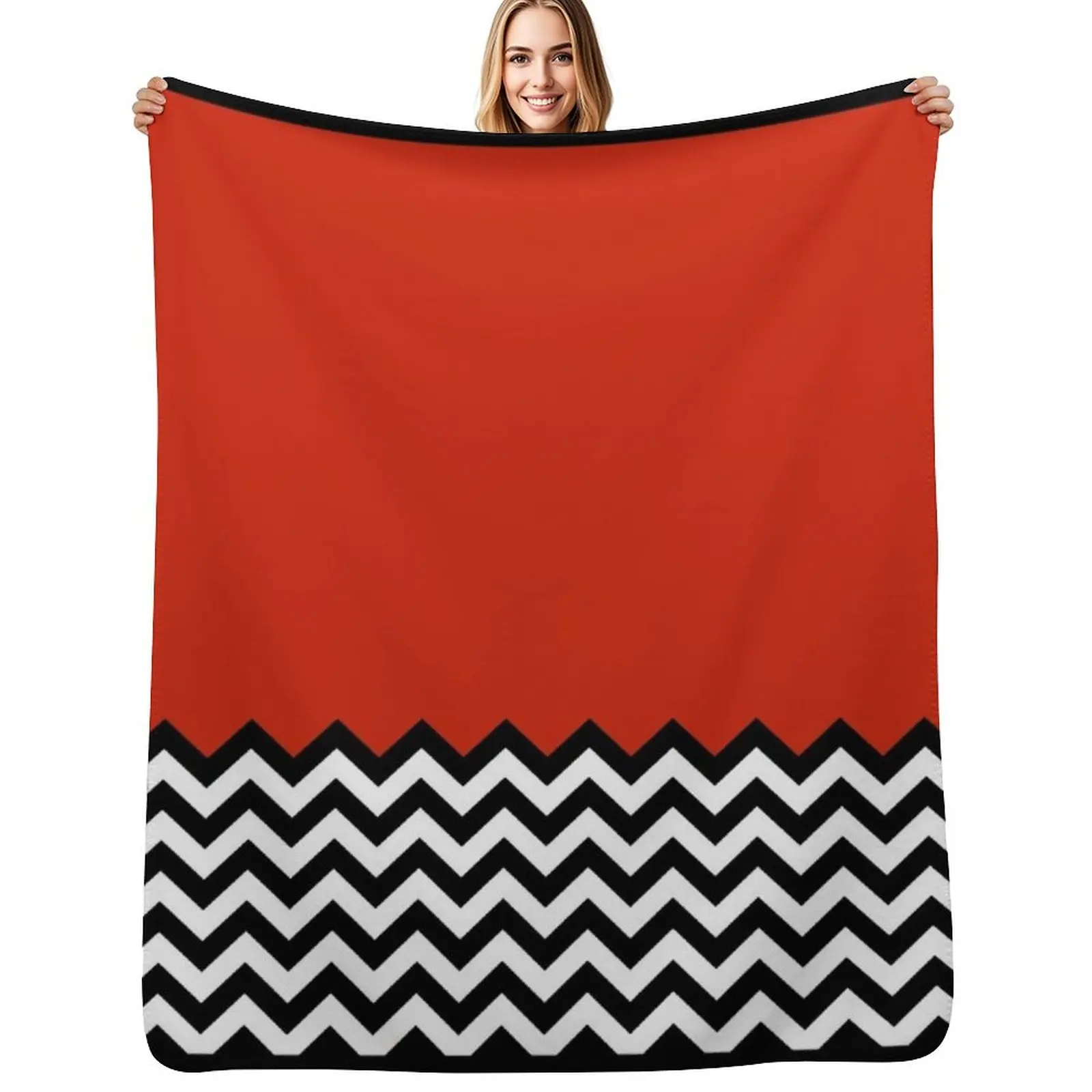 Black Lodge (Twin Peaks) inspired graphic Throw Blanket Decorative Soft Throw Blanket for Couch Sofa