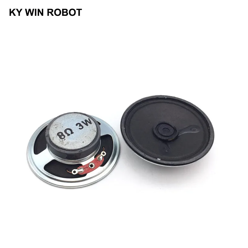 2pcs/lot New Magnetic Paper Cap Cone Speaker 8 Ohms 3 Watt 3W 8R Speaker Diameter 57MM 5.7CM Thickness 17MM