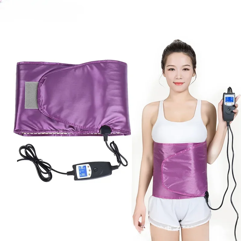 Electric Sauna Heating Tropical Thin Waist Warm Vibrator Weight Loss Beauty Far Infrared Abdominal Trimmer Back Relaxation Tool