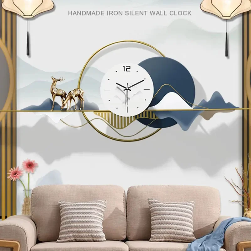 Mid Century Fashion Wall Clock Silent Creative Restaurant Nordic Wall Watch Art Luxury Nordic Reloj Pared Ornaments Home Decor