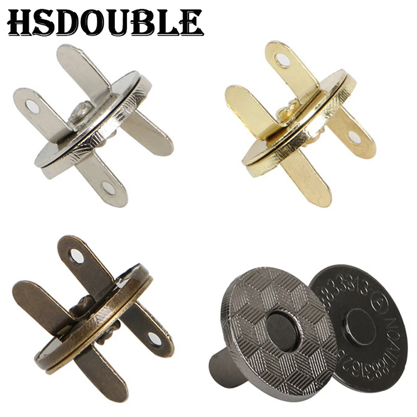 10 Pcs/Pack 10-18mm Thin Magnetic Buttons Bags Magnet Automatic Adsorption Buckle Metal Buttons Snaps Wallet Buttons