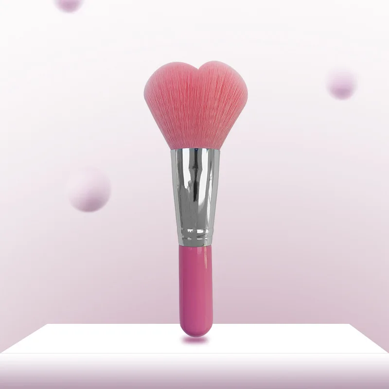 Makeup Brushes Blusher Brush Love Shape Loose Powder Brush Super Soft Fiber Wool Dot Blush Brush Cosmestic Beauty Make up Tools
