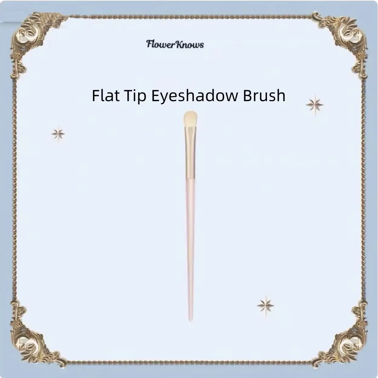 Flower Knows Flat Tip Eyeshadow Brush Makeup Brushes Eyes Make Up Tools