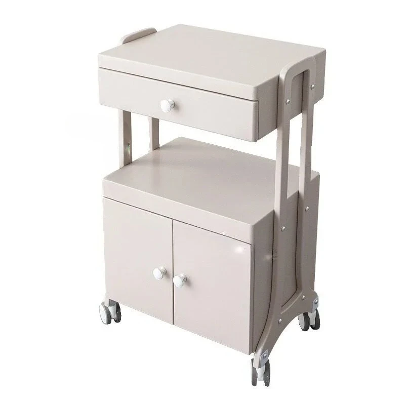 & Premium Portable Nail Art Cart Beauty Salon Trolley with Storage Drawers Multifunctional Tool Storage Mobile Aesthetic Auxilia