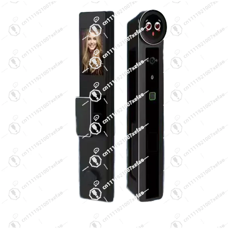 WiFi 3d facial recognition fingerprint digital keyboard smart lock with video intercom function