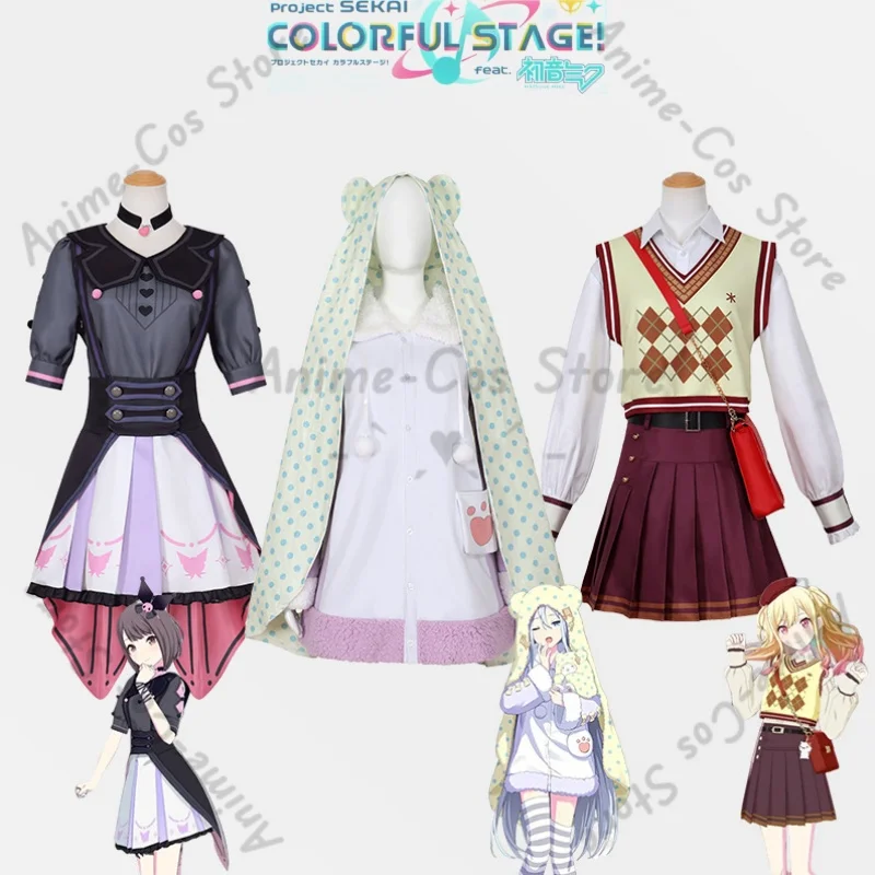 Anime Game Project Sekai Colorful Stage Tenma Saki YOISAKI KANADE SHINONOME ENA Cosplay Costume Girls Fashion Set ForHalloween