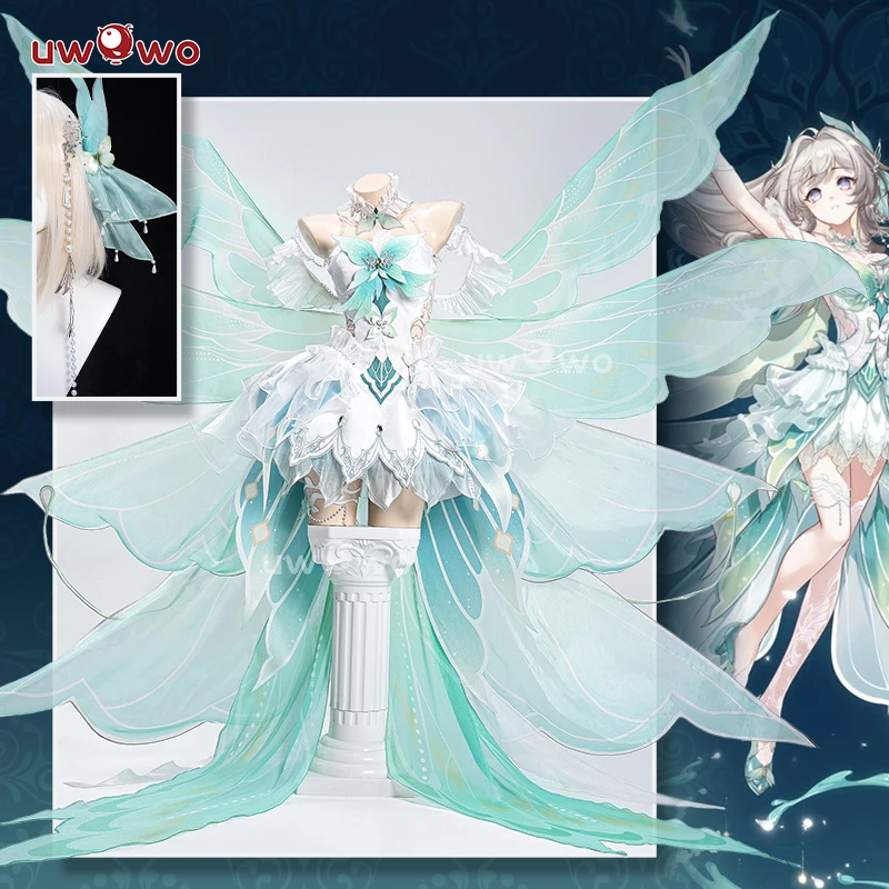 UWOWO Firefly Cosplay Game Honkai Star Rail Firefly Luminous Gown Fanart Cosplay Costume Halloween Costume