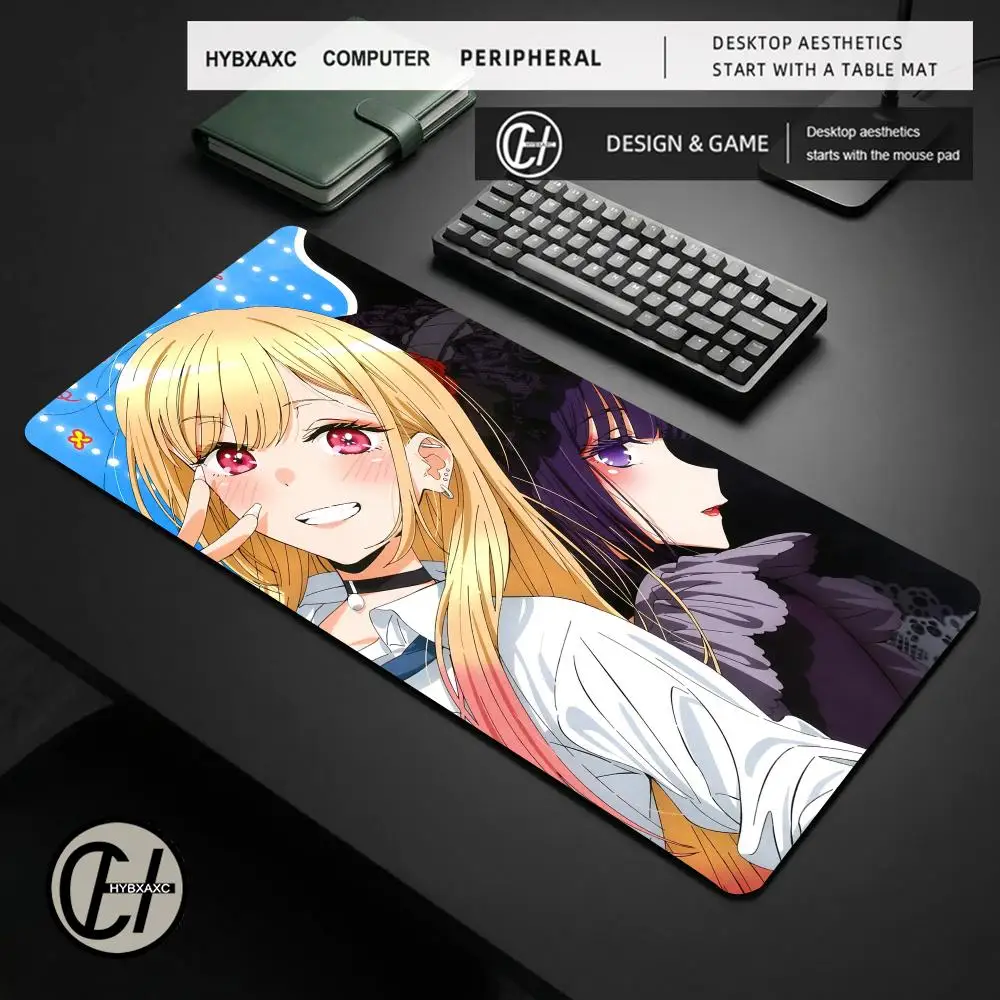 Speed Pc Accessories Large My Dress-Up Darling Mouse Pad Table Mat Marin Kitagawa Carpet 900x400mm HD printing Rubber Gaming Rug