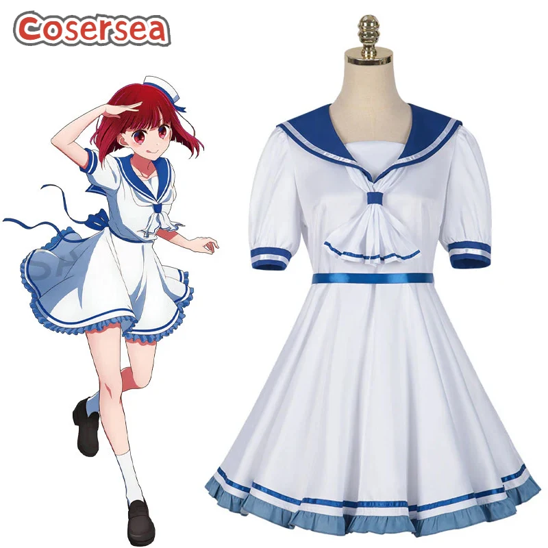 Cosersea Arima Kana Cosplay Costume Anime Oshi No Ko Arima Kana Women Sailor Dress Party Role Play Halloween Outfit Fullset