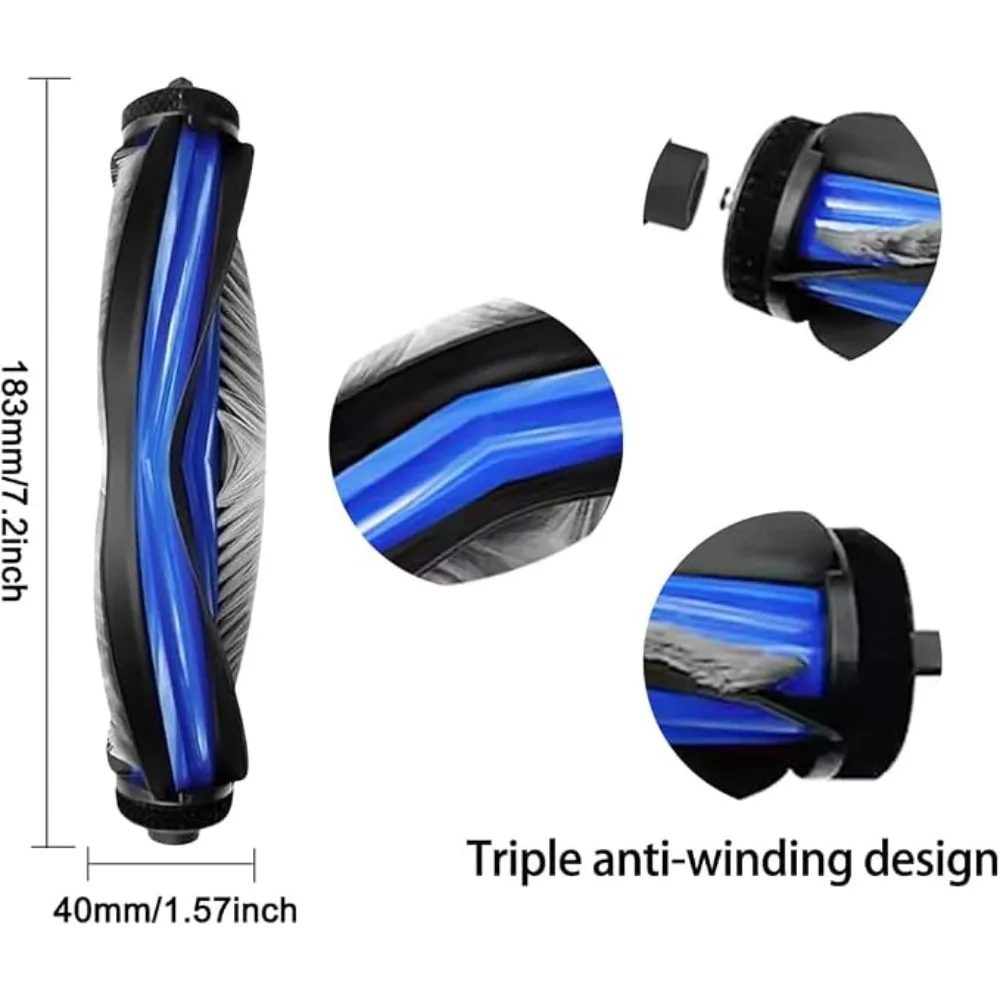 High Quality Roller Brush Fit Ecovacs Deebot X9 X11 Pro Omni T80S T50 MAX Vacuum Cleaner Replacement Accessories