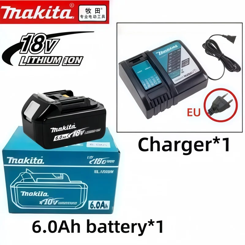 High Quality Original Makita 18V Li-ion Battery 3Ah 6Ah 9Ah Stable Power Compatible with BL1820B BL1840 BL1860B Power Tools