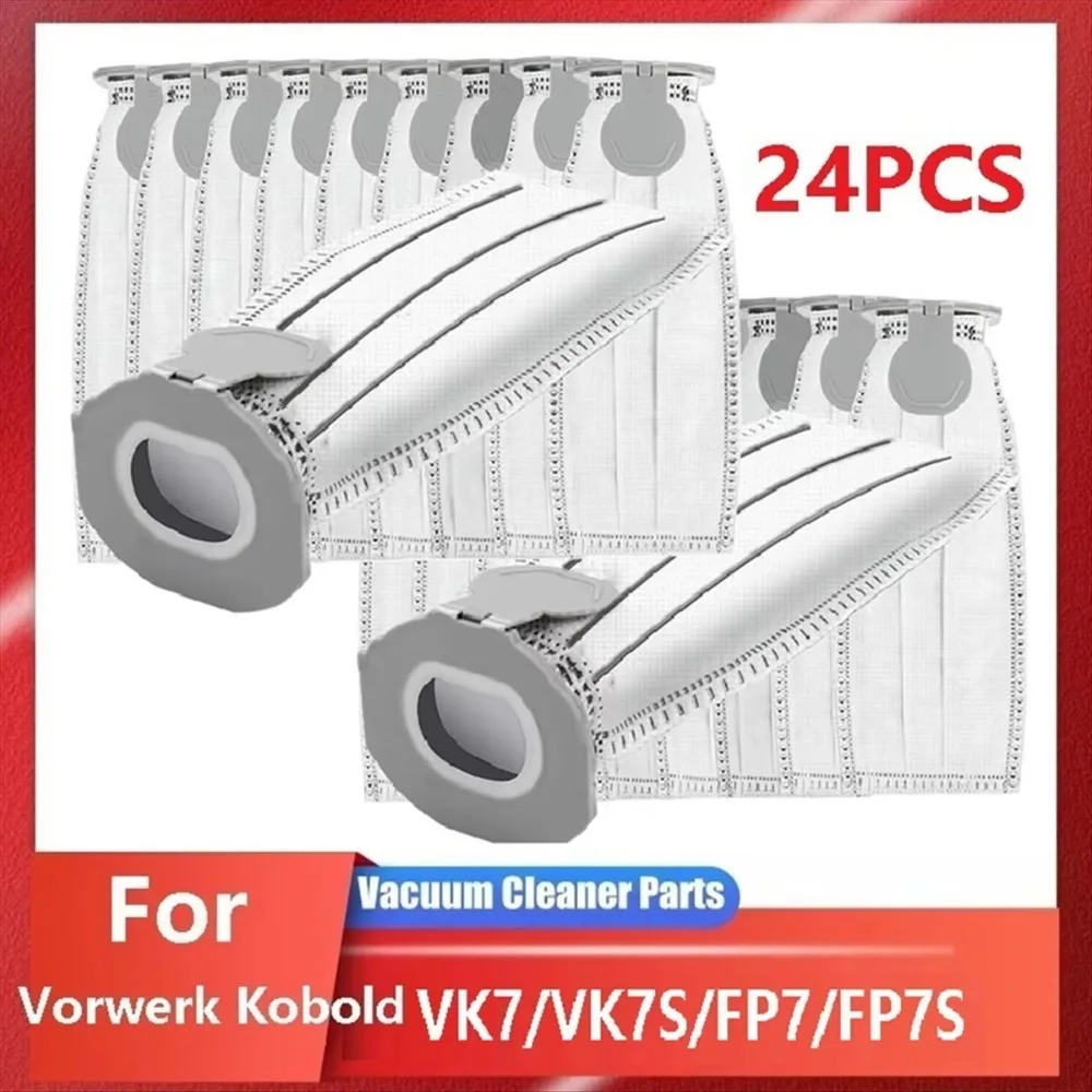 24PCS Vacuum Cleaner Bags for Kobold VK7 FP7 Premium Filter Bag Replacement Vacuum Cleaner Bags