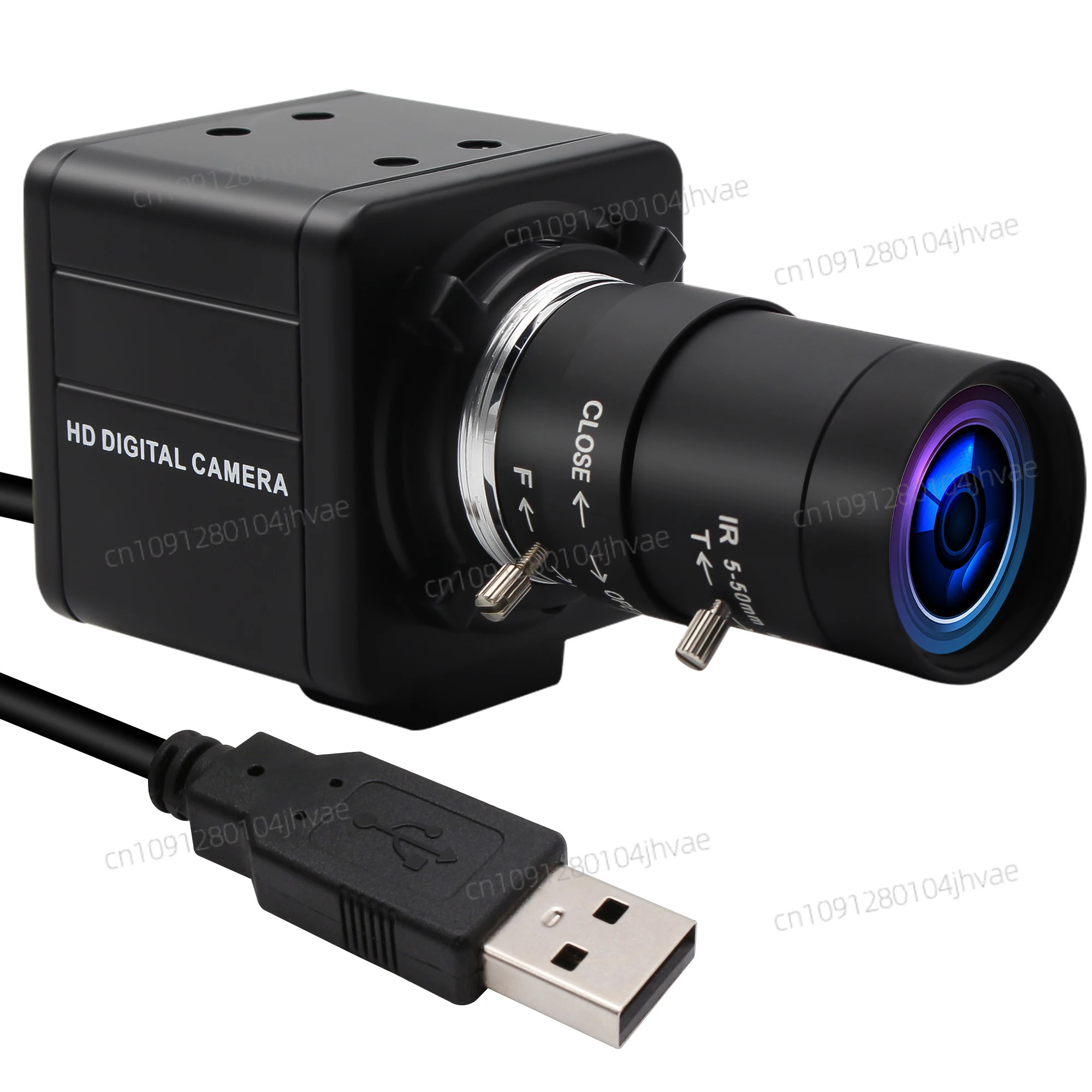 ELP 210fps Global Shutter USB Camera 720P Varifocal CS Lens 800P 120FPS OV9281 UVC Monochrome Zoom Webcam for High Speed Moving