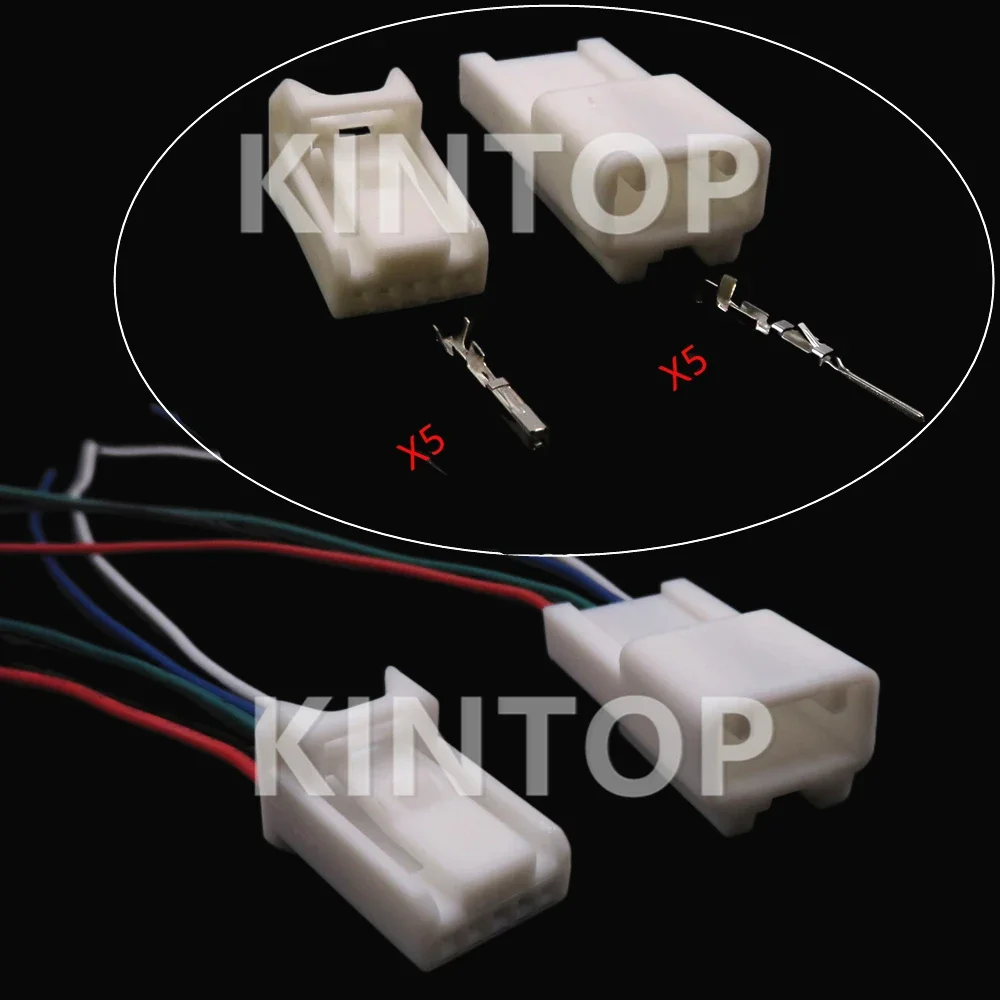 1 Set 5 Pins 90980-12365 90980-12366 Auto Headlight Brightness Height Adjustment Cable Socket AC Assembly 6098-3802 6098-3810