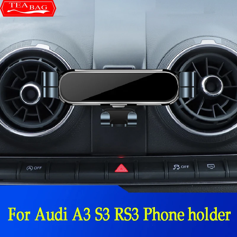 Adjustment Car Styling Phone Holder For Audi A3 S3 RS3 8V 8P Q2 GAB SQ2 2013-2022 Auto Interior Modification Mount Accessories