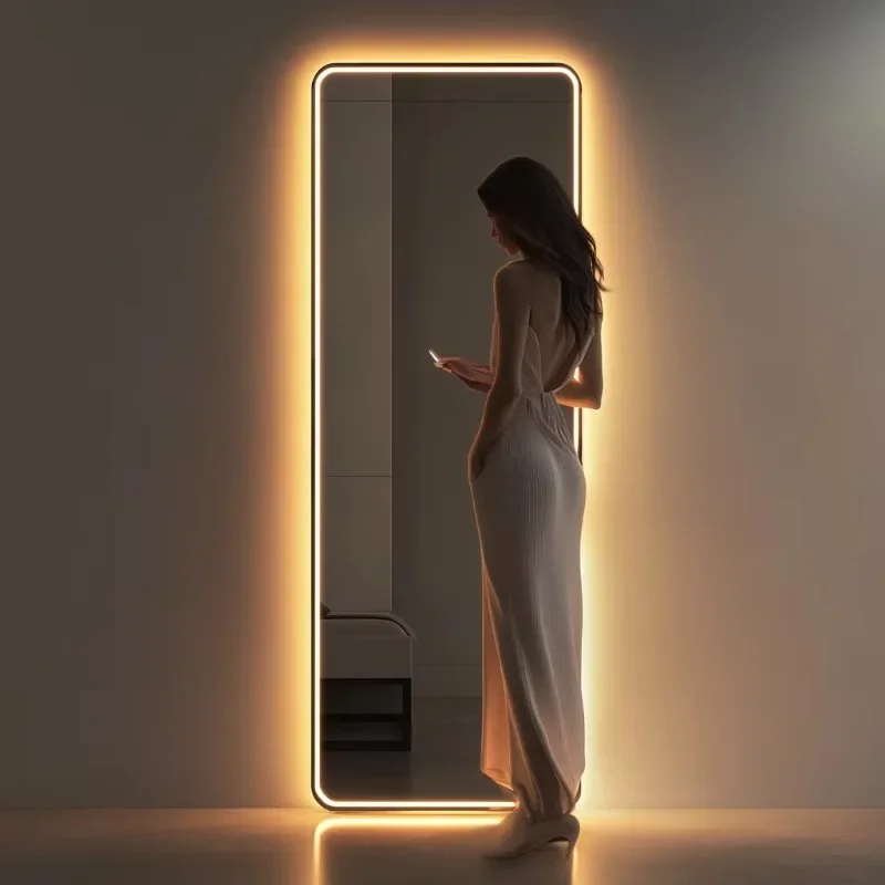 Touch Light Emitting Diode Bathroom Smart Decoration Video Beauty Salon Mirror