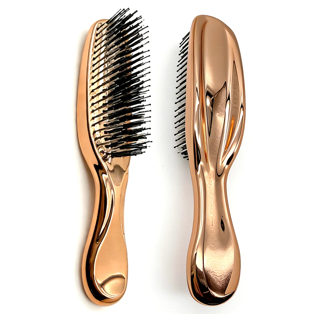New Japanese Premiun Comb Scalp Matte Gold Massage Brush Portable Soft Anti-frizz Comb Head Massager Hair Beauty Styling Tools