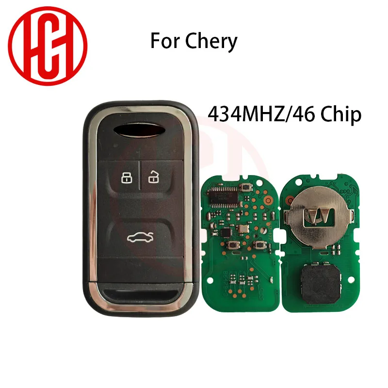 New Smart Remote Car Key Fob 3 Button For Chery Tiggo 5 Tiggo 7 Tiggo 8 Arrizo 5 6 7 434Mhz ID46 Chip Intelligent Remote Key
