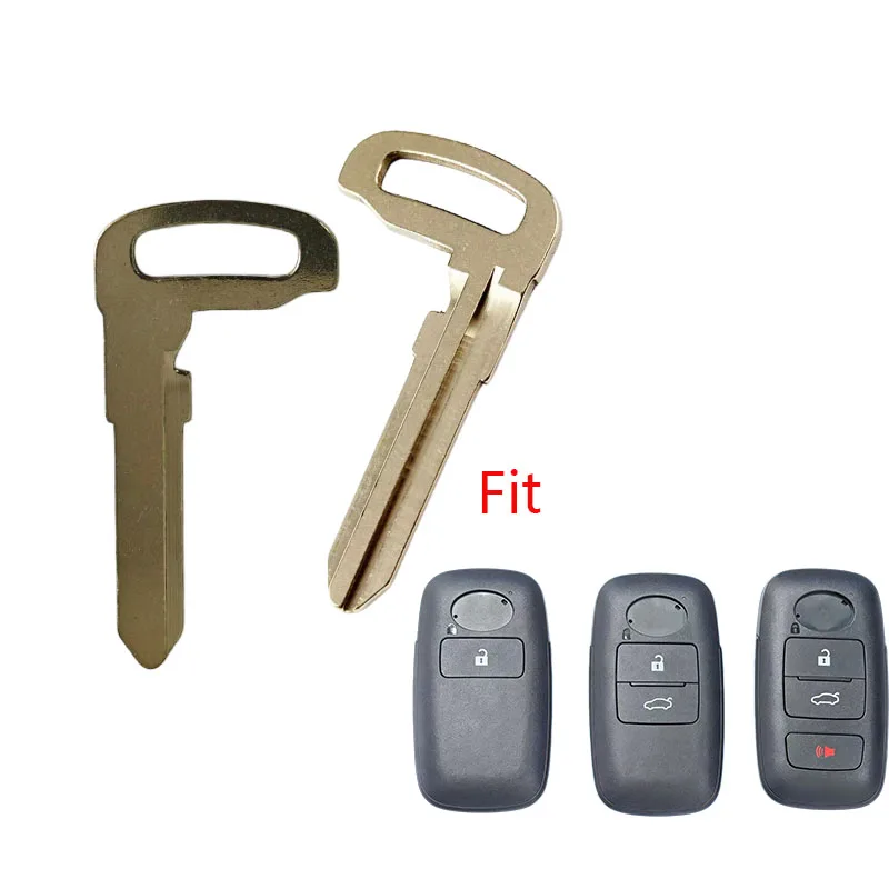 Replacement Car Key Blade Smart Key Emergency Key Blank Smart Remote Fob Insert Key for Toyota Raize Yaris 2 Daihatsu Tanto