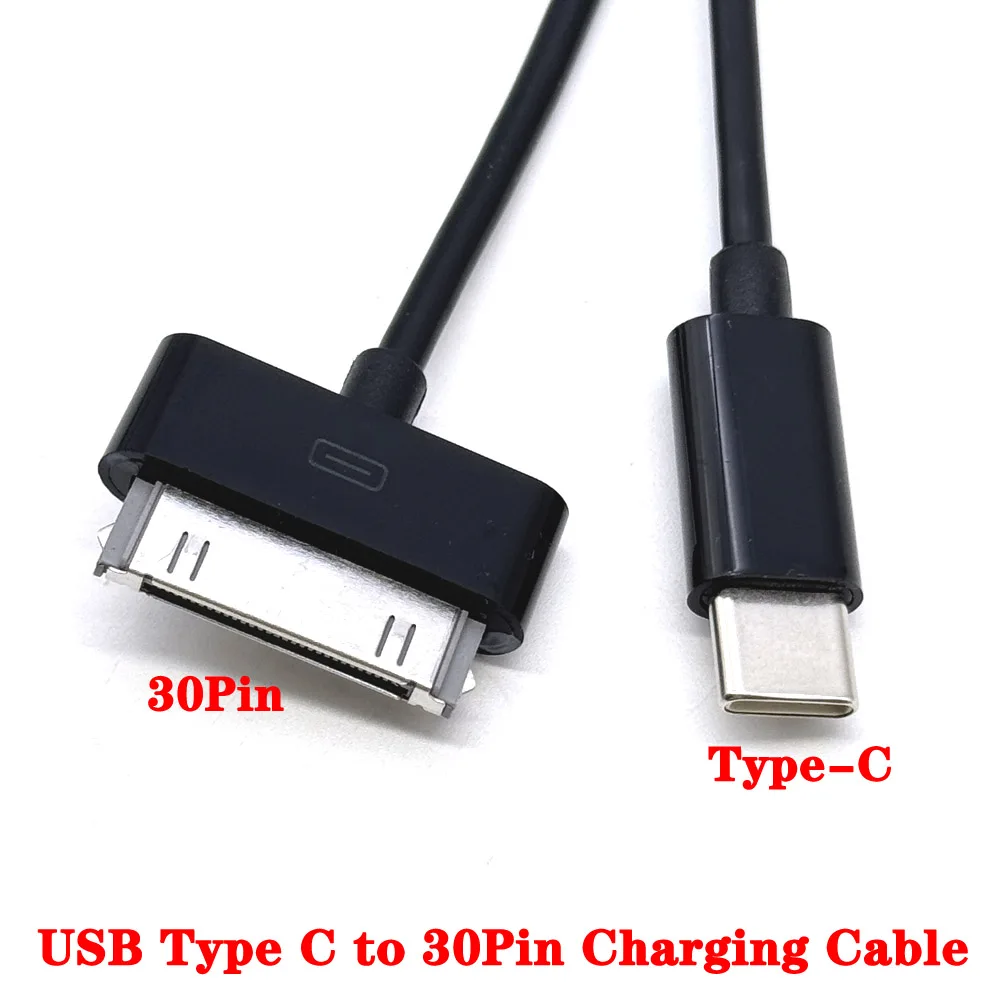30Pin To USB C Charging Data Cable for IPhone 4 4S 3GS IPad 3 2 1 IPod USBC Type C To 30 Pin Adapter Charger Cord Accessories ﻿