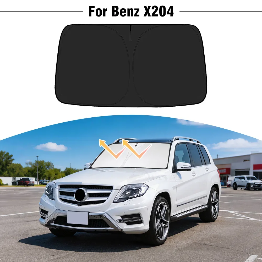 For Mercedes Benz X204 GLK Car Windshield Sunshade Cover Front Window Sun Shade Visor UV Protection Foldable Accessories
