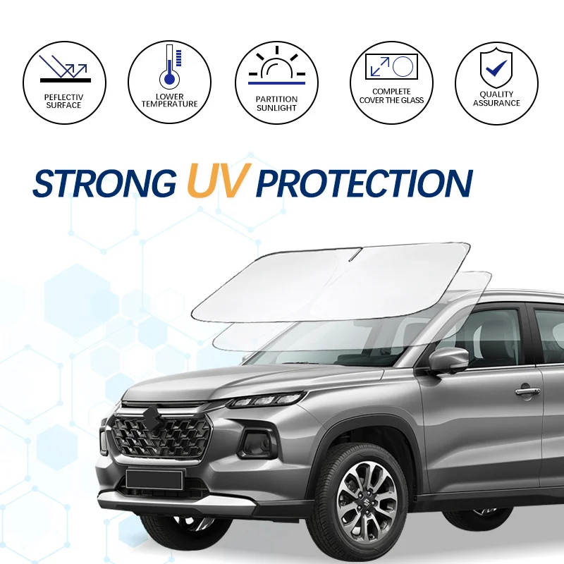 Car Windshield Sun Shade Window Shade Foldable Sun Visor Protector Blocks UV Rays For Suzuki Grand vitara Car Summer Accessories