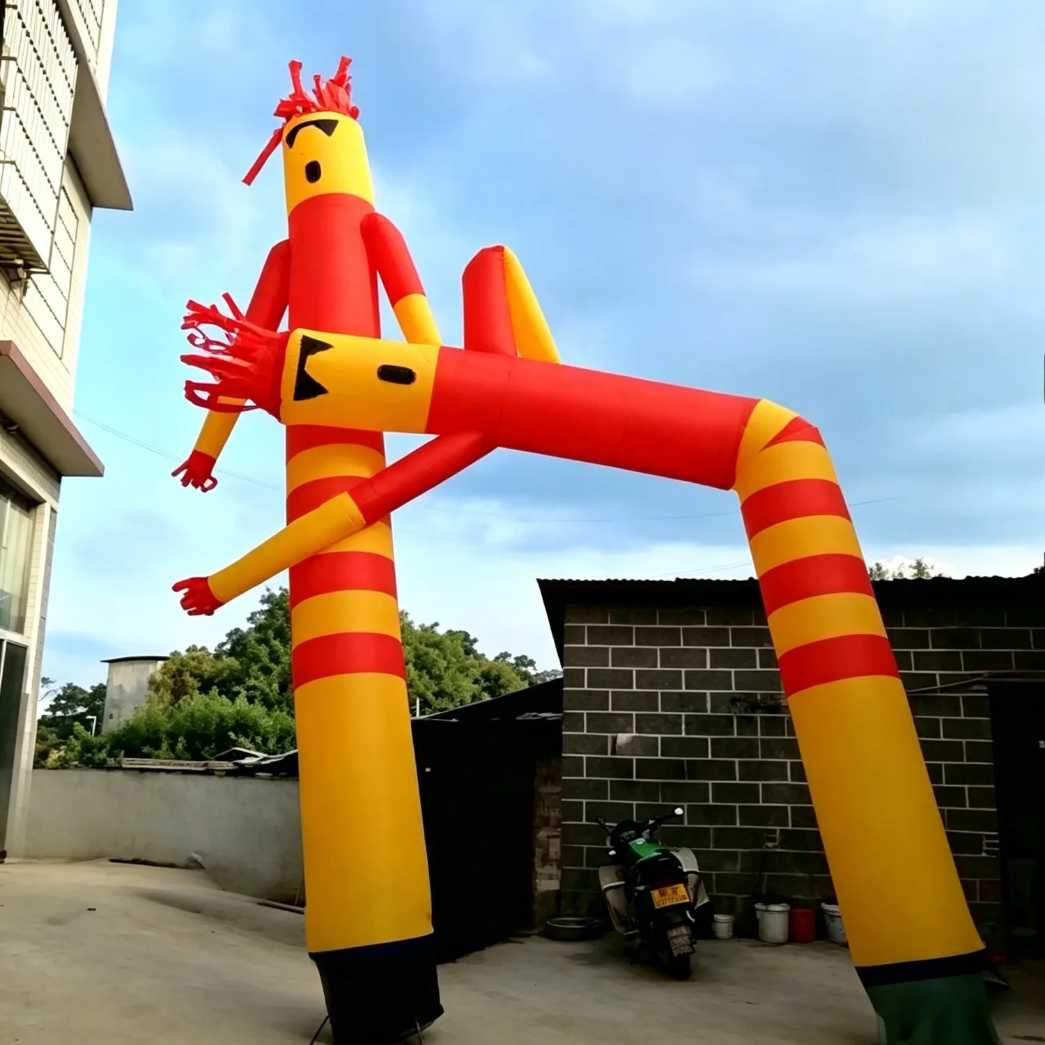 20ft Crazy Waving Inflatable Arm Tube Man, Outdoor Decoration Grand Opening Event Alternative Sky Dancer Inflatable Tube Man