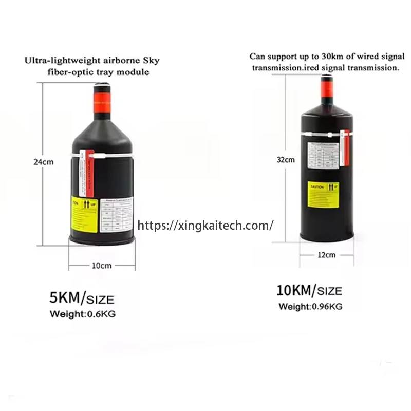 Professional Drone Fiber Optic Transmission kit 10KM Video Data Module Relay Extender Optical Link Sky Wired Signal Transmission