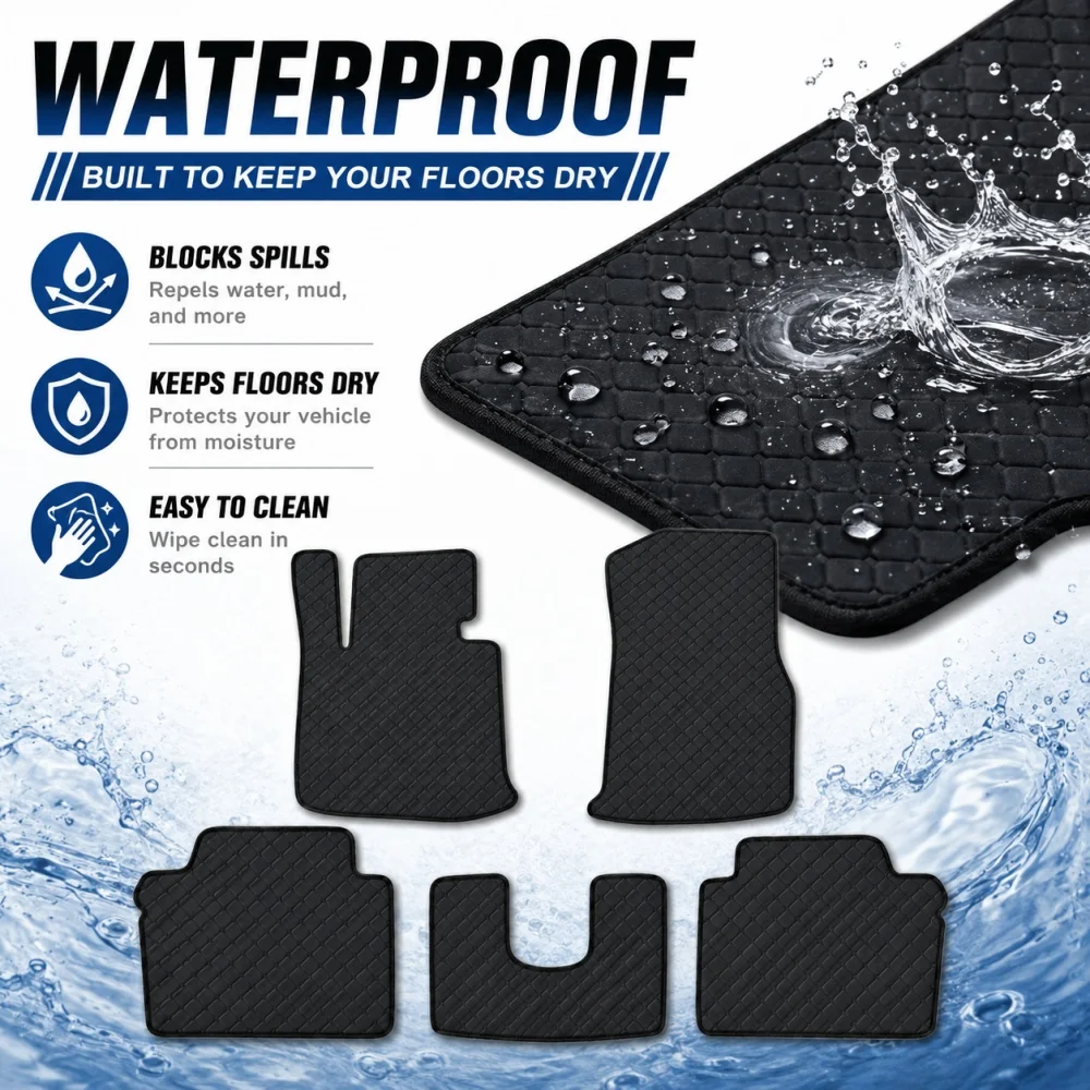 Luxury PU 3D For XPENG MONA M03 5-Seat  2024-2026 Custom Flat Car Floor Mats Anti-Slip Car Accessories Left/Right-hand Drive