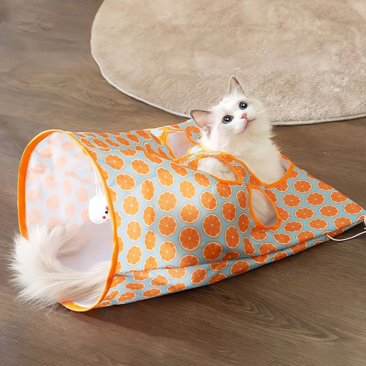 Cat Tunnel Tube Foldable Cat Toys Kitty Training Interactive Fun Toy Tunnel Bored for Puppy Kitten Pet Supplies Cat Accessories