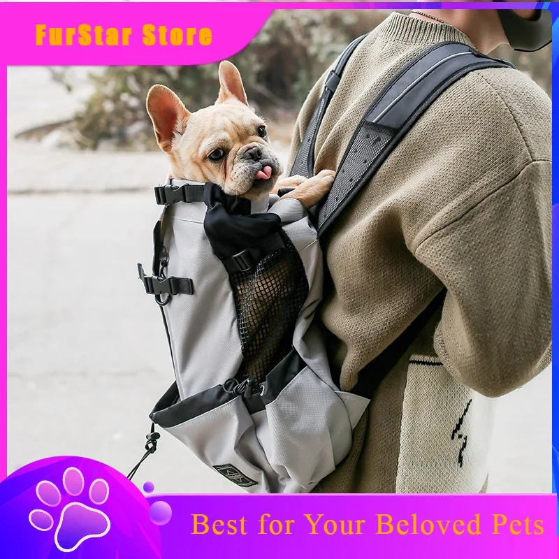 FurStarCycling Pet Backpack Foldable Small-large Dog Backpack Corgi Shiba Inu French Bulldog Dog Carrier Bag Dogs Accessories
