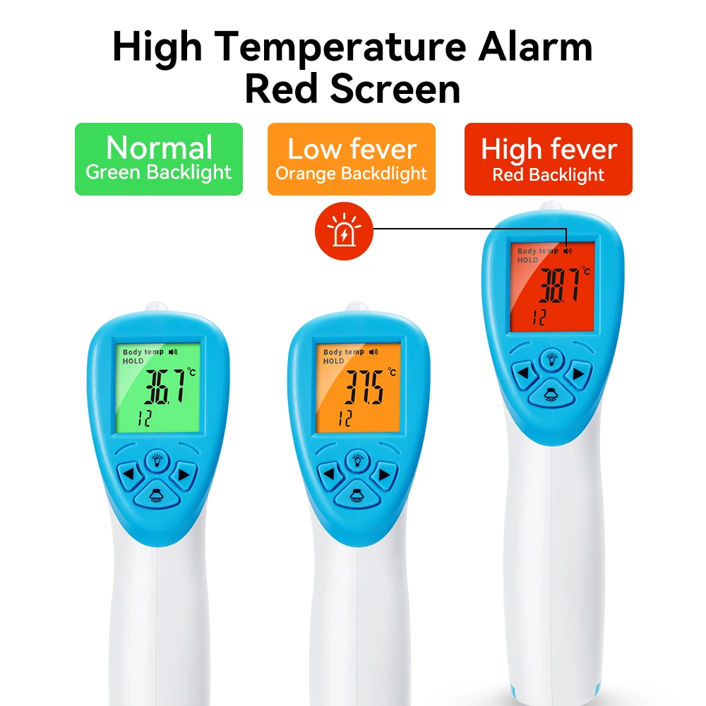 Aicare Digital Thermometer Electronic Non-Contact Medical Infrared for Baby Adults Body Medical Thermometer Home Fever Monitor