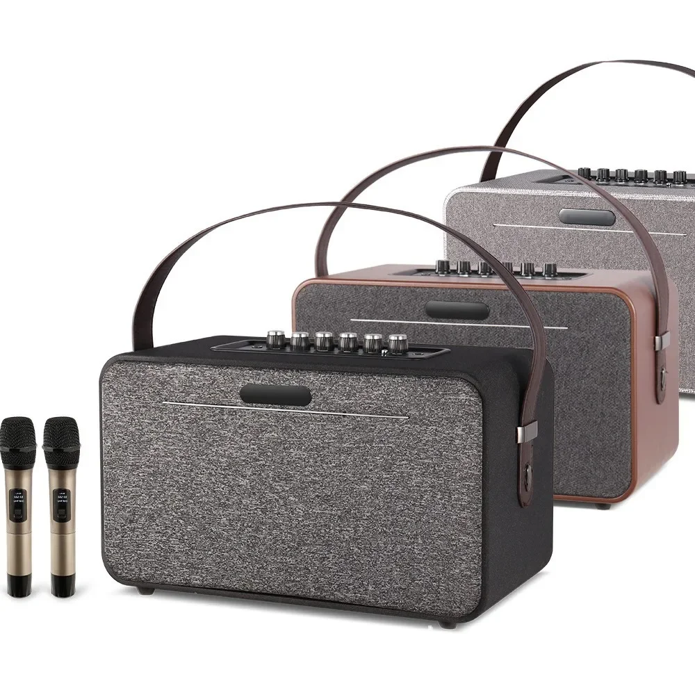 Chqiao 2510 High-Power Portable Karaoke Speaker With RGB LED Lighting For Outdoor Camping Backpack Battery Square Dance Stereo