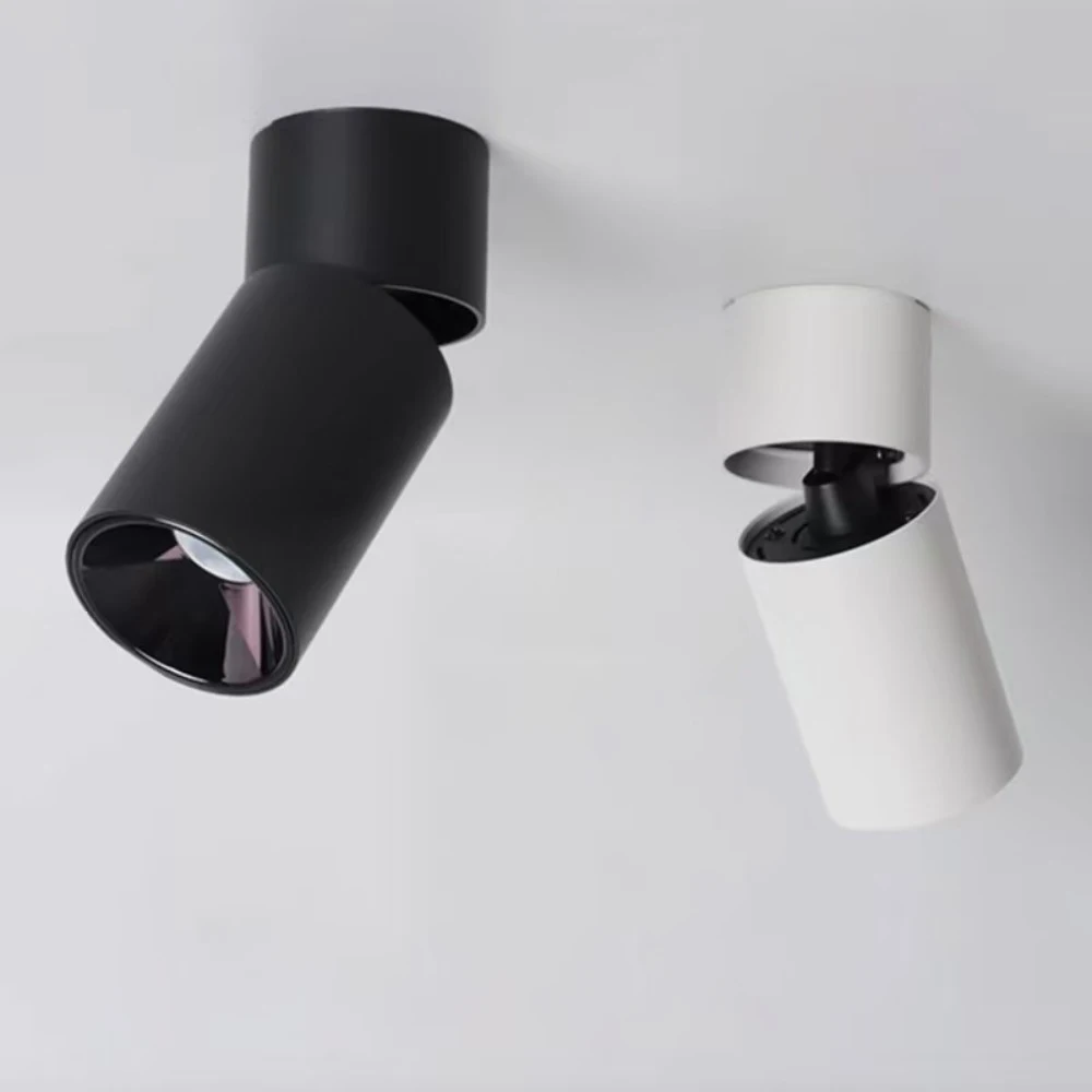 LED Bright COB Spotlights Anti-Glare Folding Rotation Adjustable Angle Shop Home Living Room Without Main Downlight