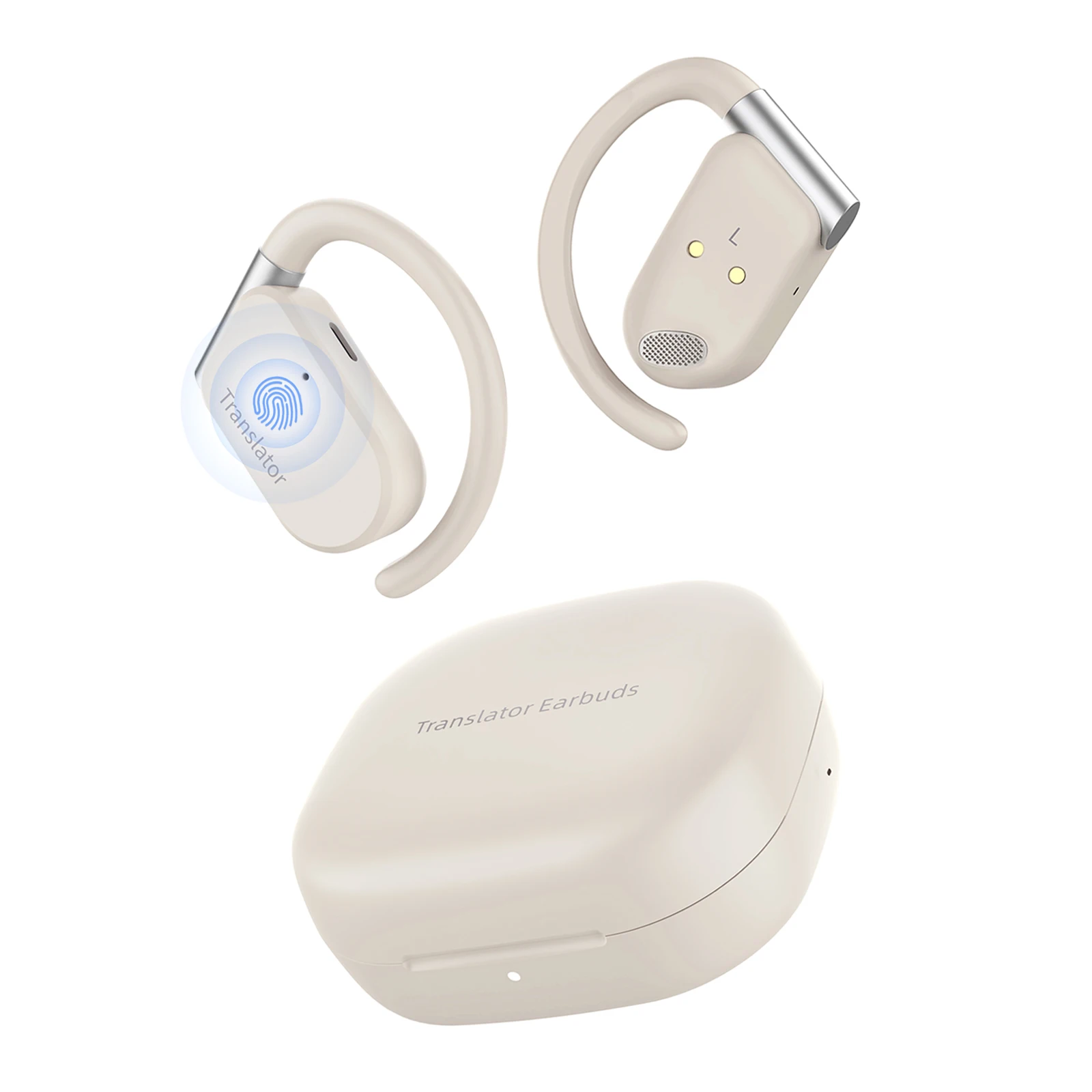 Wooask M9 Translator Earbuds,OWS Two-Way Real Time Translator Earphone ,Online 144 Languages with 11 Offline Packs, No WiFi Need