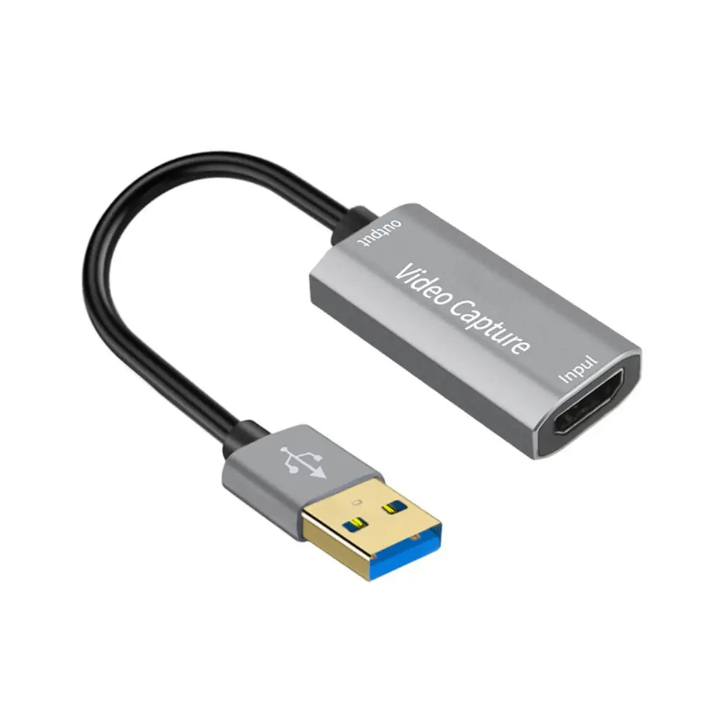 USB 3.0 Video Capture Card 1080P 60fps 4K HDMI-compatible Video Grabber Box for Macbook PS4 Game Camera Recorder Live Streaming