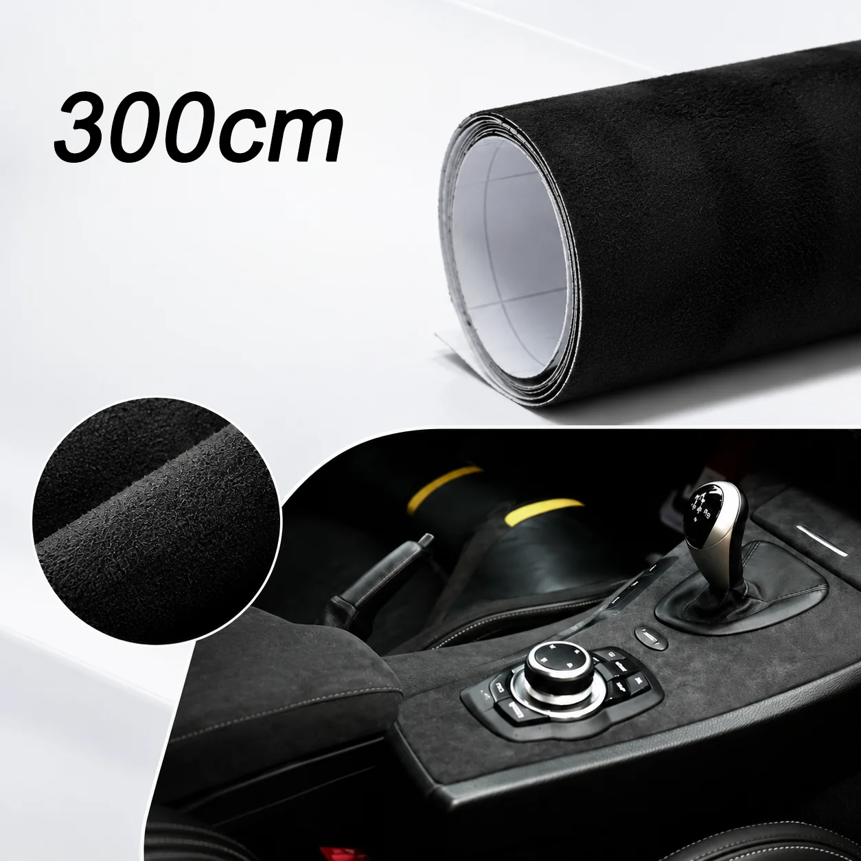 10-300cm Suede Self Adhesive Leather Velvet Elastic Patch Fabric Repair Fix Tape DIY Car Interior Dashboard Renovation Sticker