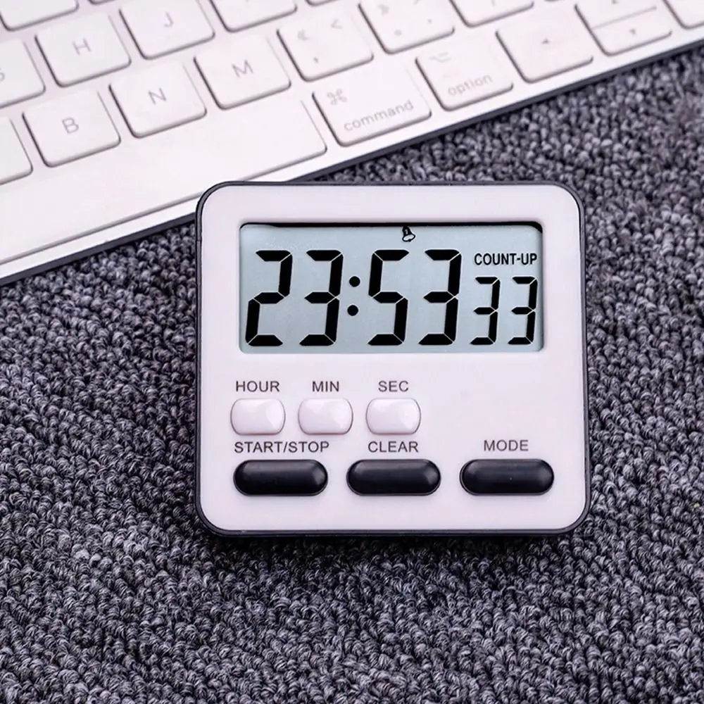 Practical 1Pcs Sleep LCD Digital Display Kitchen Accessory Countdown With Flashing Light Alarm Clock Kitchen Timer Stopwatch