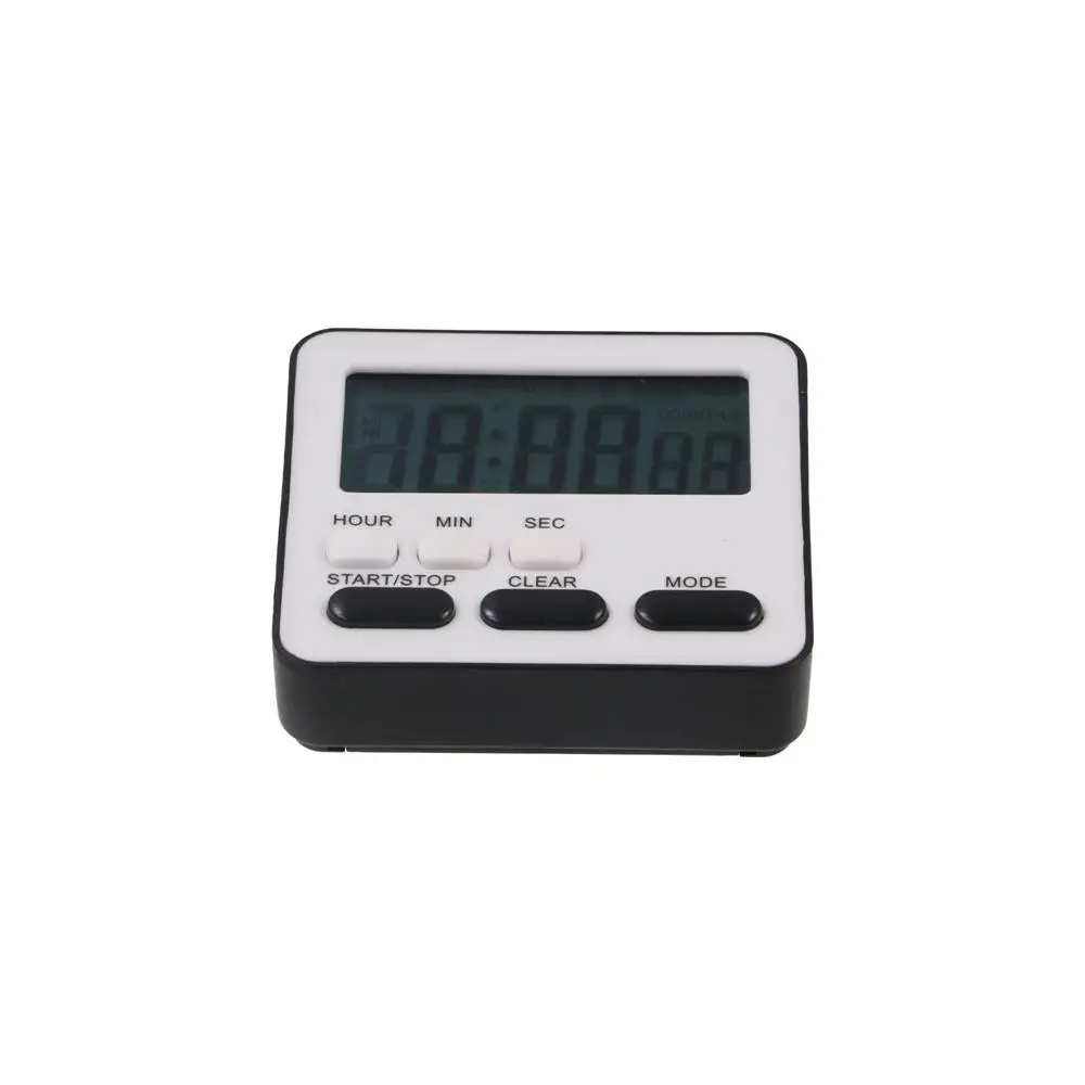 Practical Countdown Sleep Kitchen Accessory LCD Digital Display Alarm Clock With Flashing Light Stopwatch Kitchen Timer