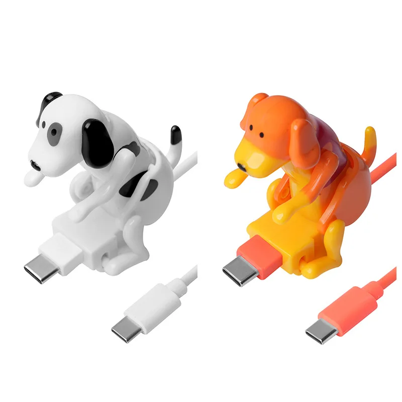Funny Dog Type-C Fast Charger Cable - Cute Prank Gift for iPhone 17 16 15 14 & Android, Novelty Phone Accessories Charging Line